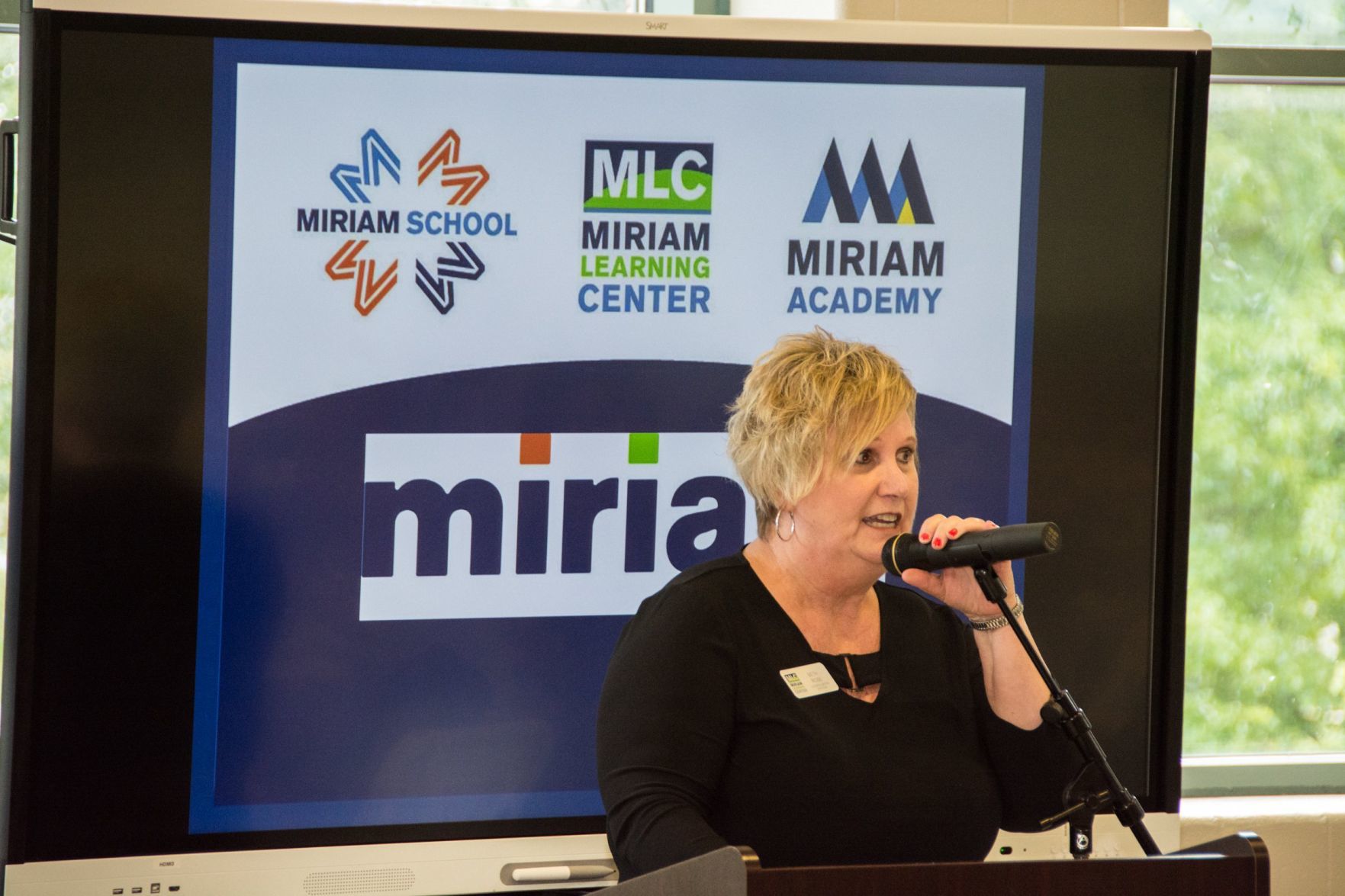 Beth Rose, the Director of the Learning Center talks about the successes of the summer camp the school has had for those that have had a hard time adjusting to other programs at the Friends of Miriam Luncheon